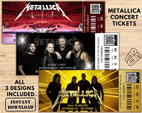 free metallica tickets.